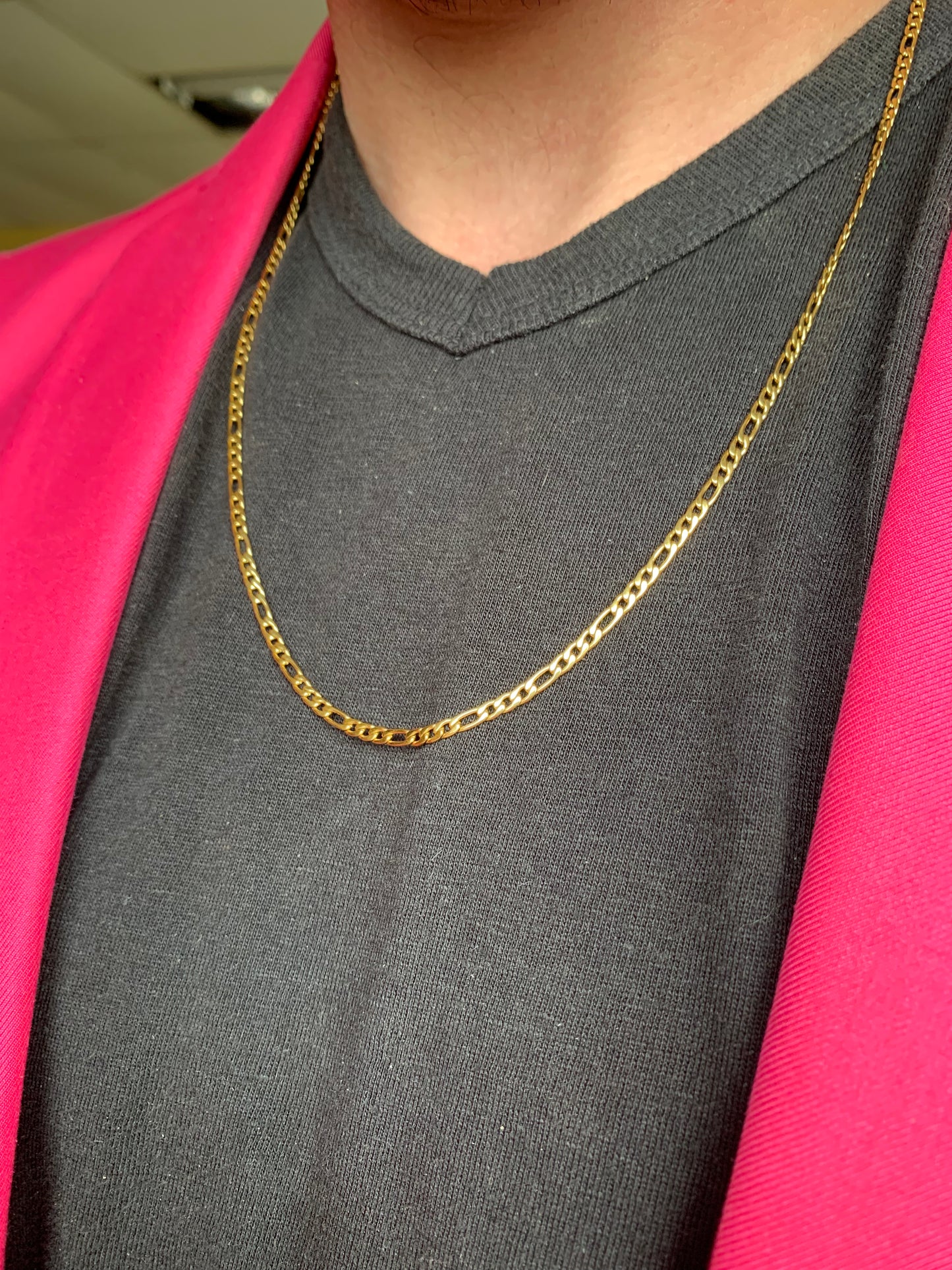 Figaro Chain | 3mm | 18k Gold Plated