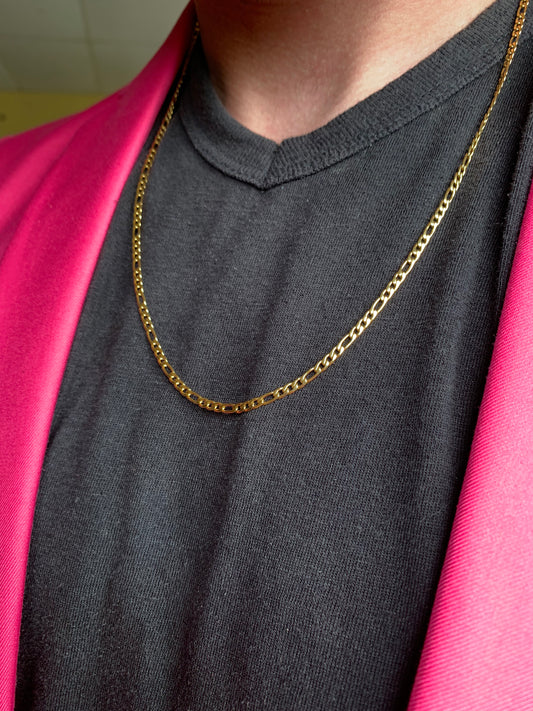 Figaro Chain | 3mm | 18k Gold Plated