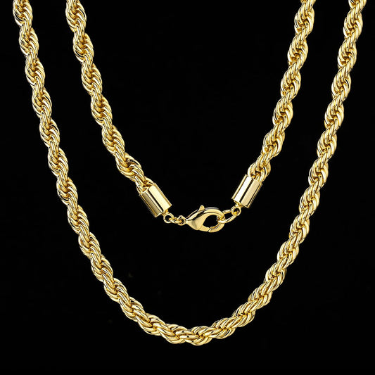 Rope Chain | Plated 14k Gold | 6mm