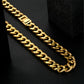 Wholesale KRKC 12mm Mens Cuban Link Curb Chain in 18K Gold