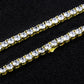 Wholesale Hip Hop Necklaces 5mm Iced Out Diamond Tennis Chain Plated 14K Gold Fashion Jewelry