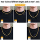 Wholesale Hip Hop Necklace 10mm Stainless Steel Miami Cuban Link Chain in 18K Gold For Men