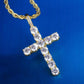 Cross Pendant | Iced out | 14k Gold