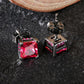 925 Sterling Silver Stud | Ruby CZ Earrings