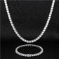 Wholesale Hip Hop Chains 925 Sterling Silver Tennis Chain With Iced Out CZ Diamond For Hip Hop Jewelry