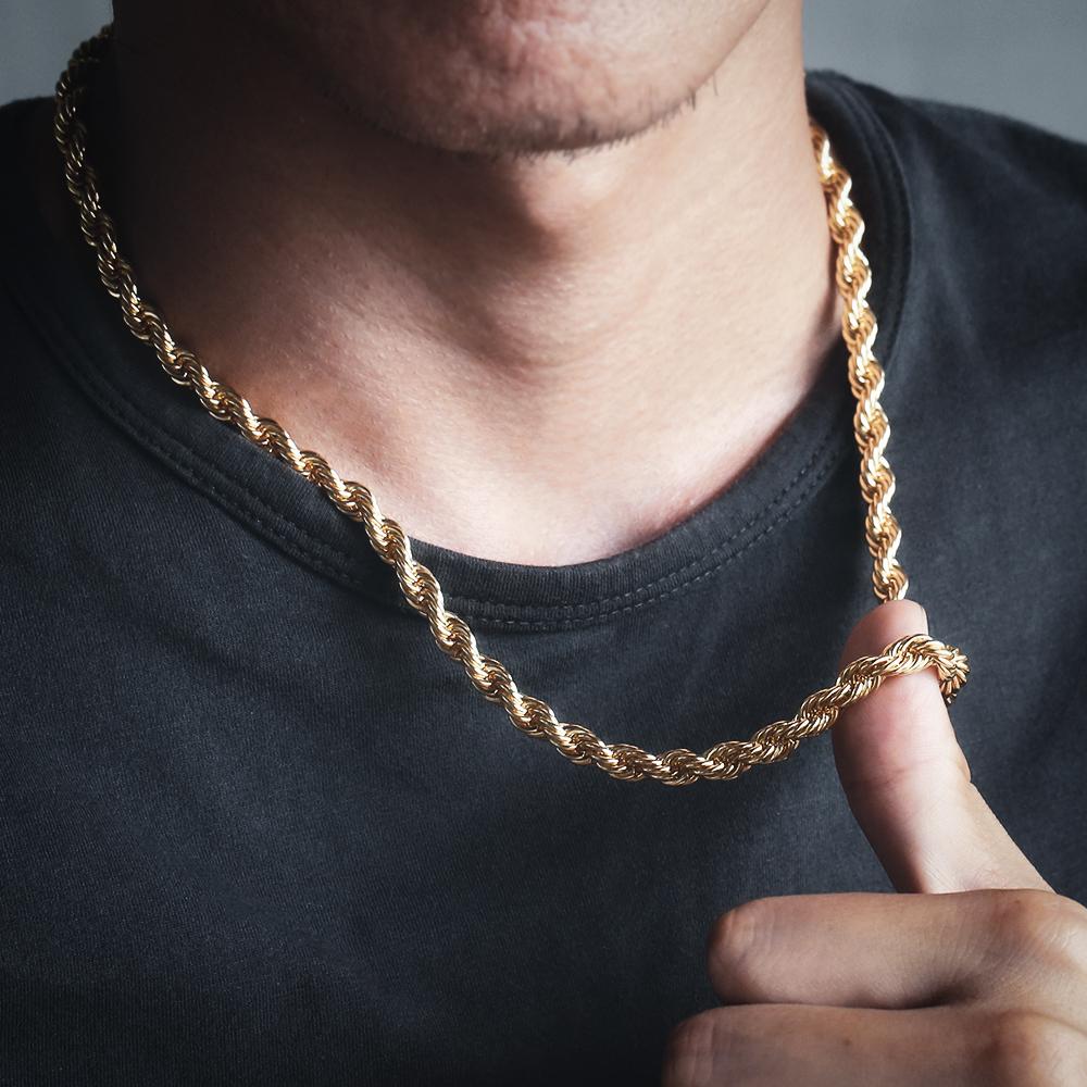 Rope Chain | Plated 14k Gold | 6mm