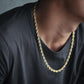 Rope Chain | Plated 14k Gold | 6mm