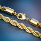 Rope Chain | Plated 14k Gold | 6mm