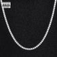 Wholesale 5mm 925 Sterling Silver Tennis Chain With Diamond CZ Plated White Gold Plated