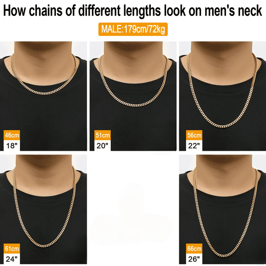 5mm | Stainless Steel | Miami Cuban Link Chain | White Gold Plated