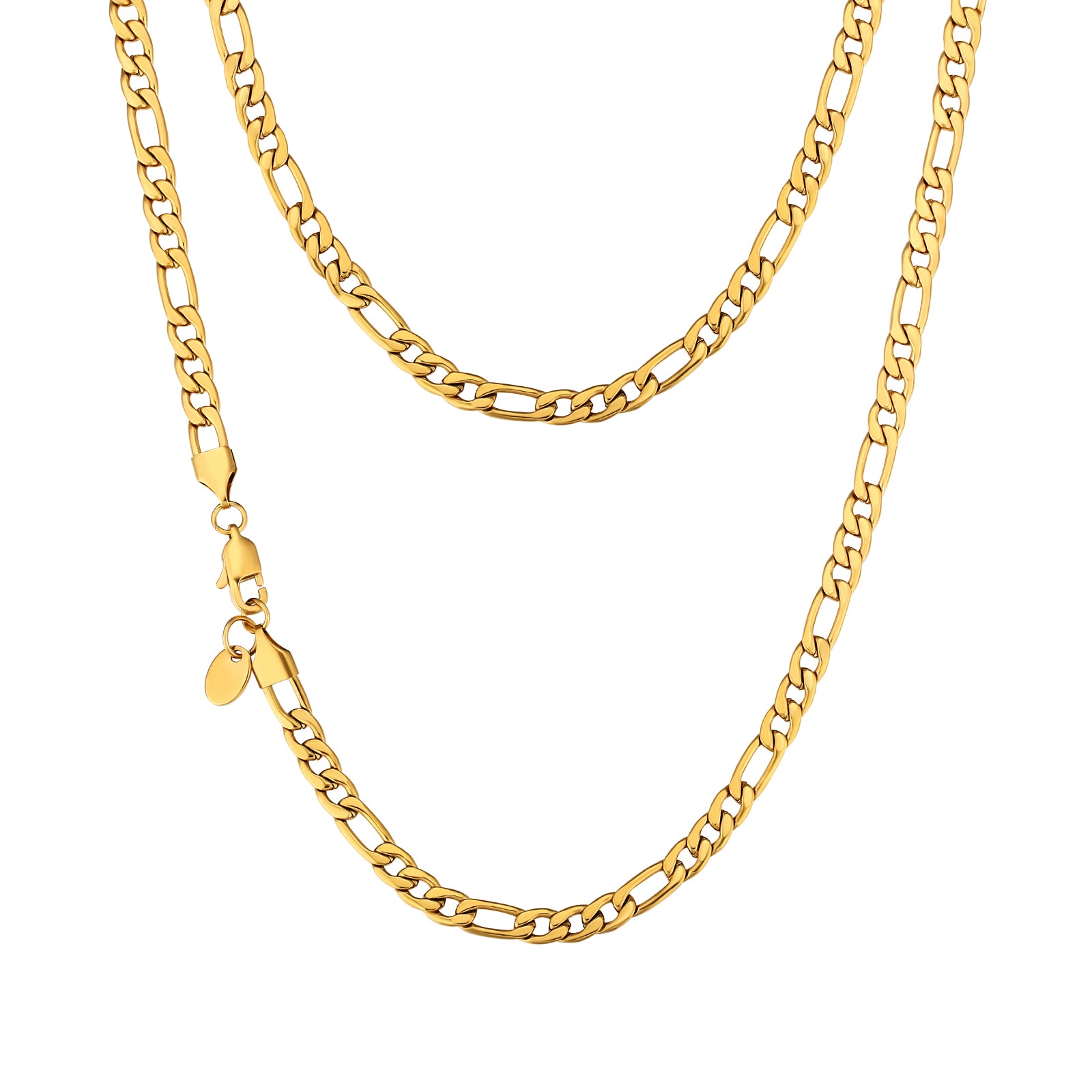 Figaro Chain | 5mm | 18k Gold Plating