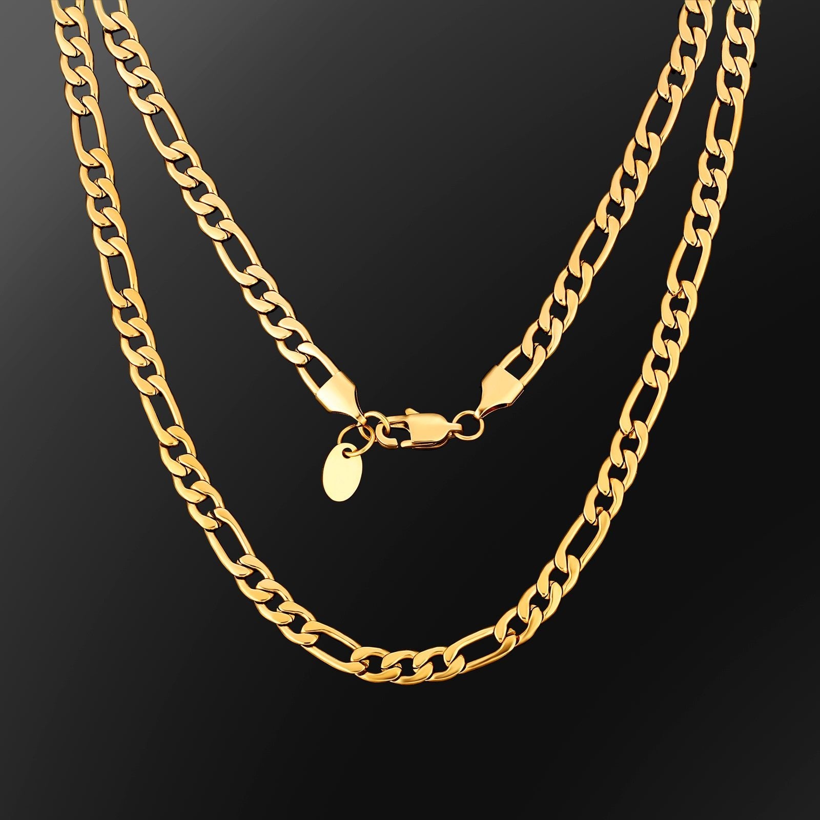 Figaro Chain | 5mm | 18k Gold Plating