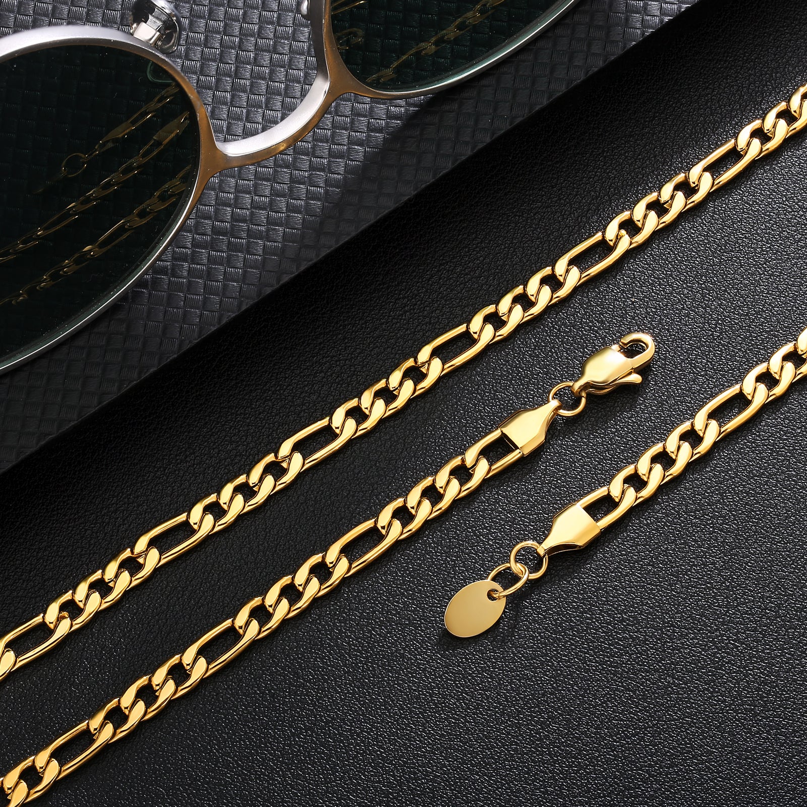 Figaro Chain | 5mm | 18k Gold Plating