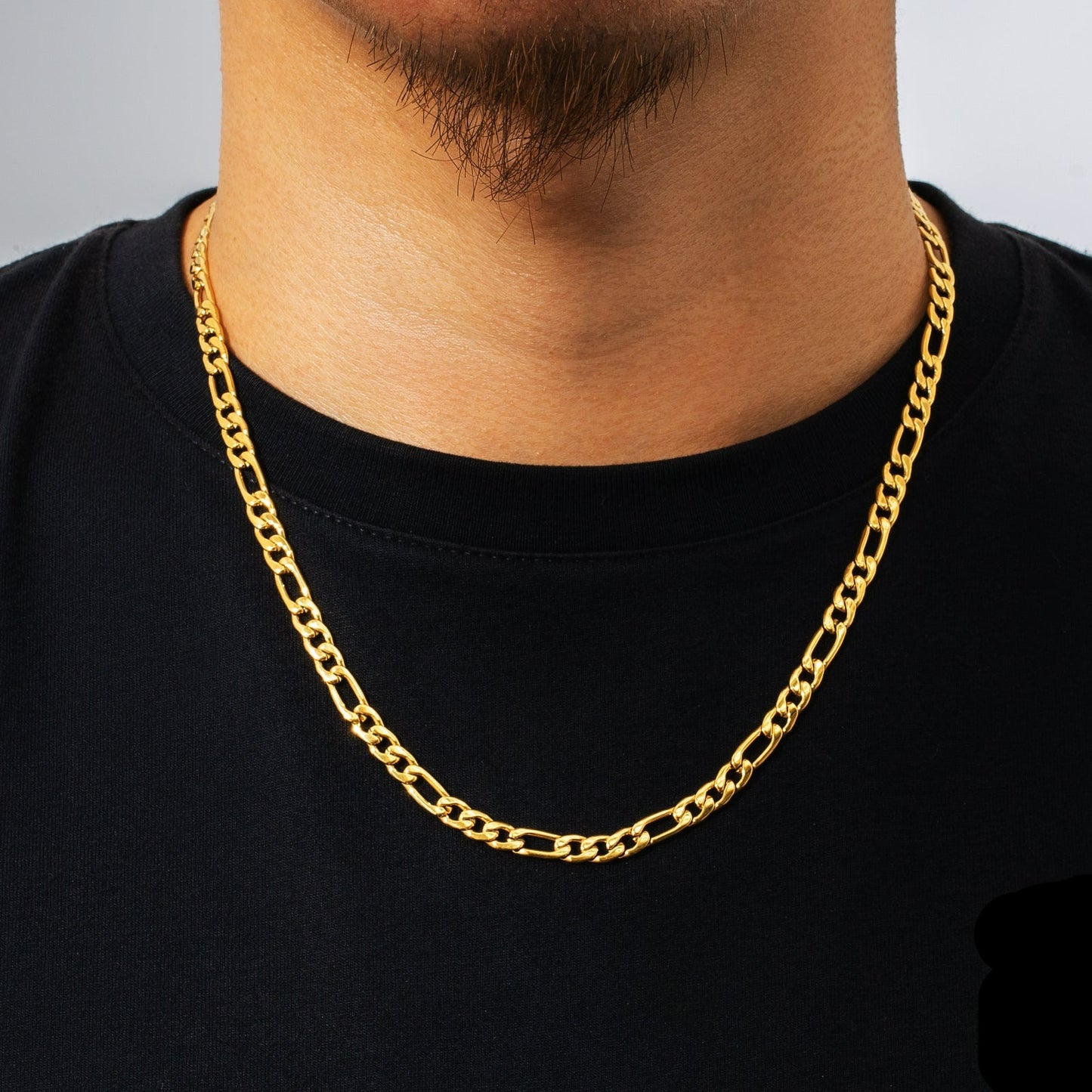 Figaro Chain | 5mm | 18k Gold Plating