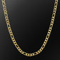 Figaro Chain | 7mm | 18k Gold Plating