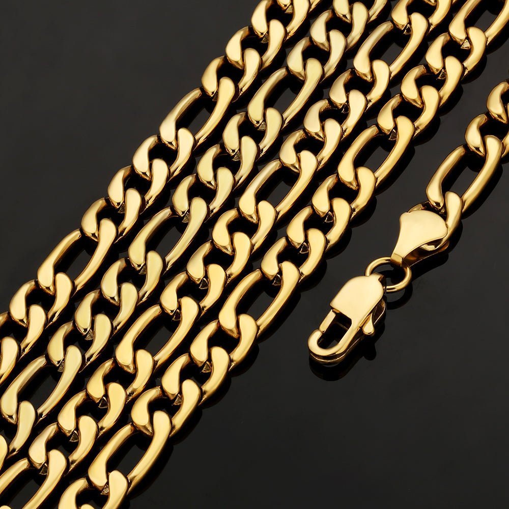 Figaro Chain | 7mm | 18k Gold Plating