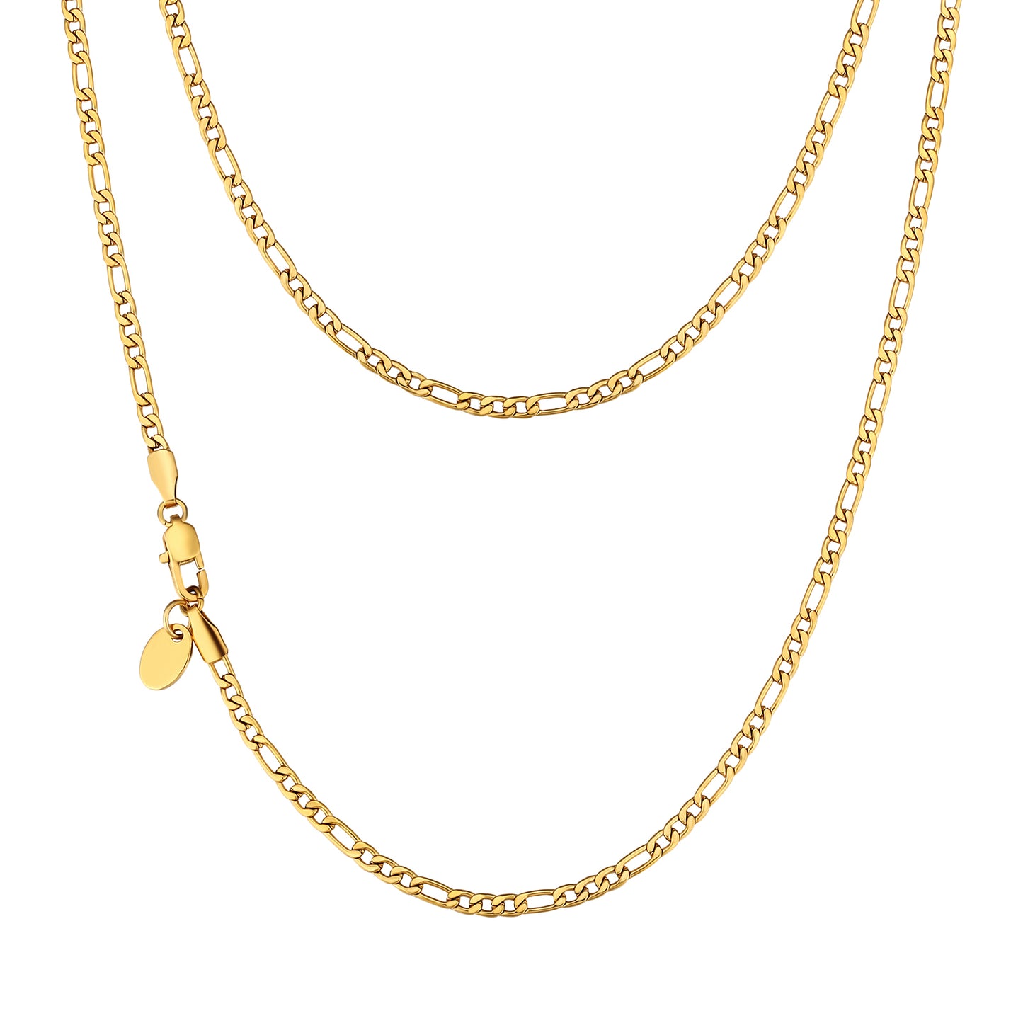 Figaro Chain | 3mm | 18k Gold Plated