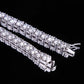 Wholesale 5mm 925 Sterling Silver Tennis Chain With Diamond CZ Plated White Gold Plated